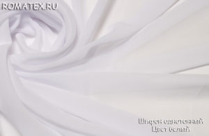 Швейная ткань
 Шифон однотонный цвет белый