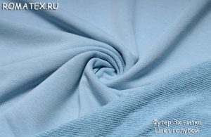 Ткань для рукоделия
 Футер 3-х нитка диагональ Компак пенье цвет голубой