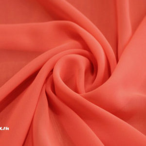 Ткань для рукоделия
 Шифон однотонный цвет красно-оранжевый