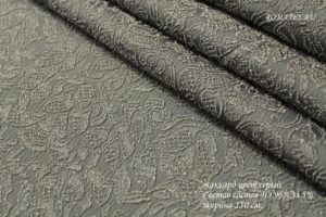 Ткань для занавесок с рисунком
 Жаккард цвет серый