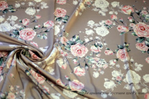 Швейная ткань
 Армани шелк роза кустовая цвет какао