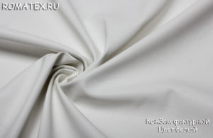Обивочная ткань
 Кожзам фактурный цвет белый